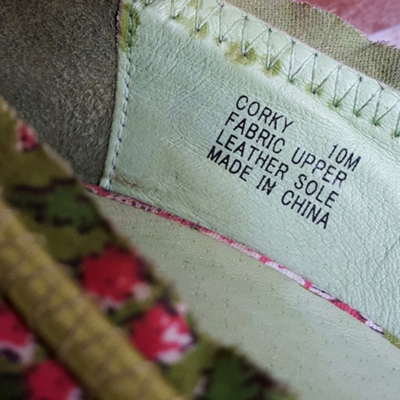🌸 ZiGi Girl Floral Cork Wedges Peep Toe Size 10 - Picture 7 of 7